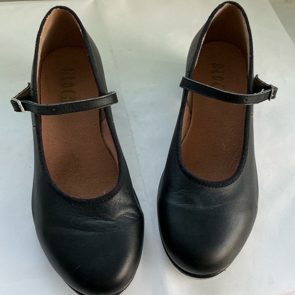 BLOCH Techno Tap Ladies Black Leather Mary Jane-Style Dance Shoe Fits Like Sz5 - Picture 11 of 11